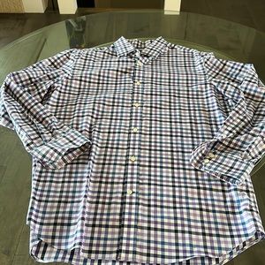 Purple and blue plaid shirt